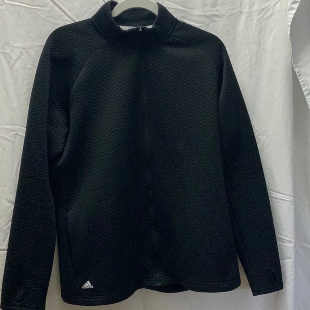 Adidas Black High Collar Performance Jacket